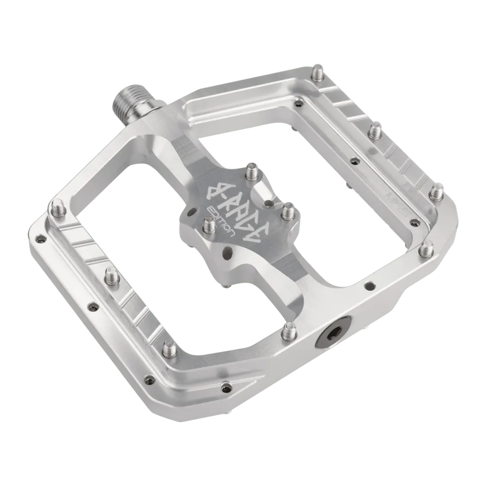 Pédales Plates BURGTEC PENTHOUSE FLAT MK5 B-RAGE EDITION Argent