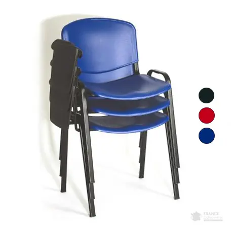 chaise de conférence plastique avec tablette