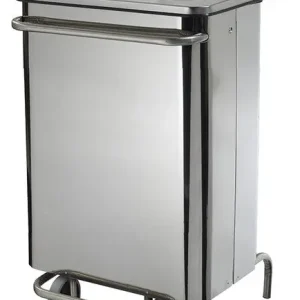 Poubelle mobile à pédale inox Poubelle mobile à pédale inox