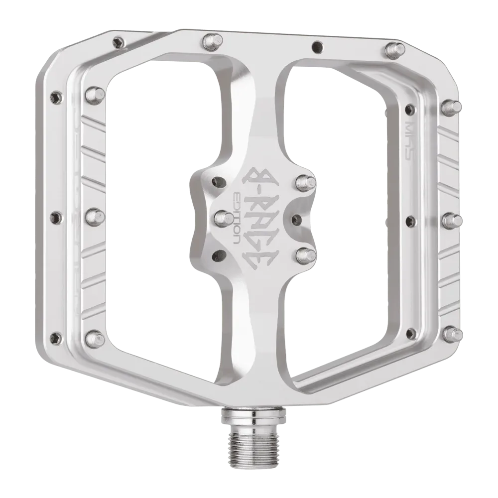 Pédales Plates BURGTEC PENTHOUSE FLAT MK5 B-RAGE EDITION Argent – Image 2