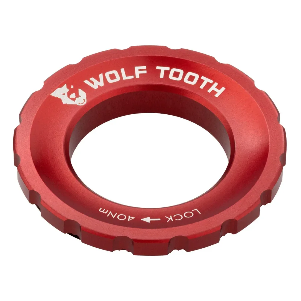 Ecrou Centerlock Externe WOLF TOOTH Rouge Ecrou Centerlock Externe WOLF TOOTH Rouge