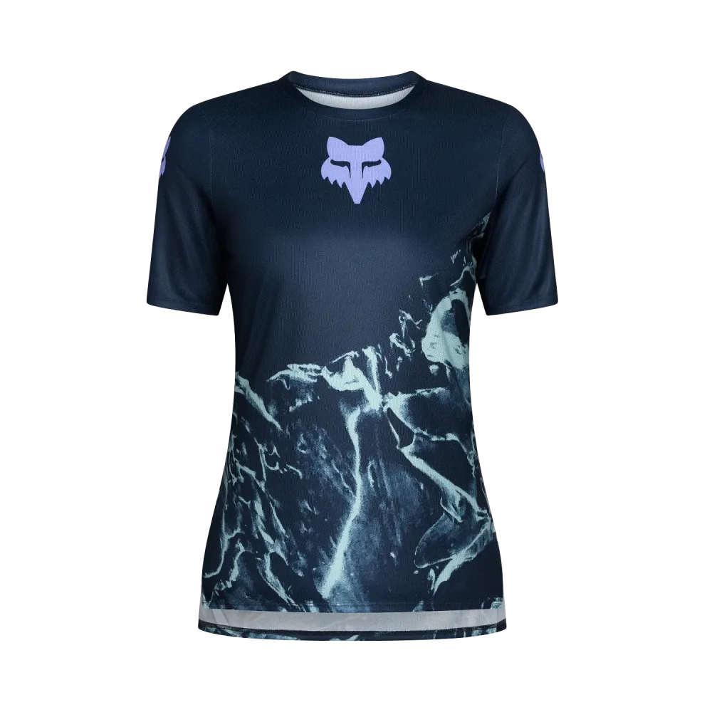 Maillot FOX RANGER IMAGE PRINT Femme Manches Courtes Arctic Blue