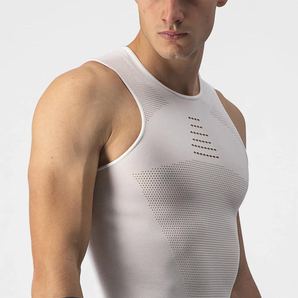 Sous-Vêtement CASTELLI CORE SEAMLESS Sans Manches Blanc – Image 3