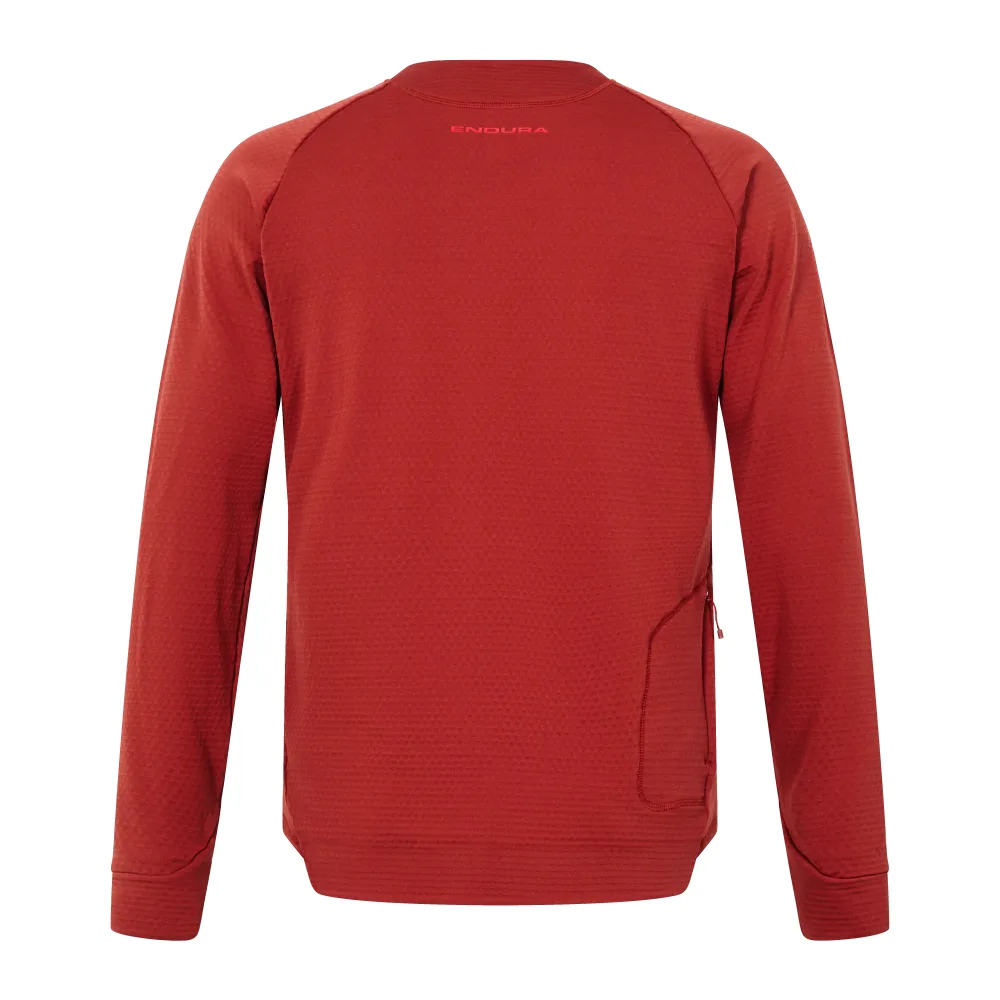 Maillot ENDURA SINGLETRACK FLEECE Manches Longues Brique – Image 2
