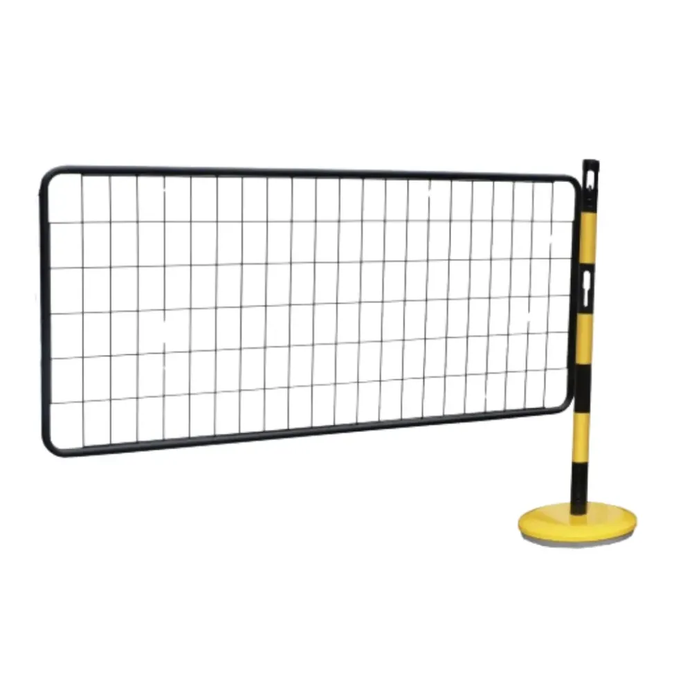 Kit extension grille pose libre - 1 poteau acier avec grille – Image 2
