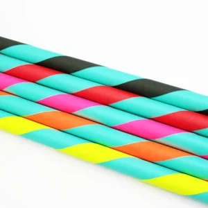 Perfect Hula hoop Play décoré diam 16mm/85cm plastique Turquoise avec ruban Perfect Hula hoop Play décoré diam 16mm/85cm plastique Turquoise avec ruban