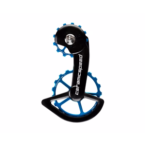 Chape dérailleur CeramicSpeed OSPW System Coated pour Shimano 11v bleu