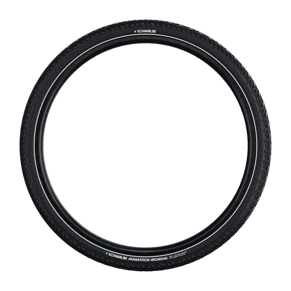 Pneu SCHWALBE MARATHON MONDIAL 700x47 ADDIX V-Guard Reflex TubeType Souple Noir – Image 3
