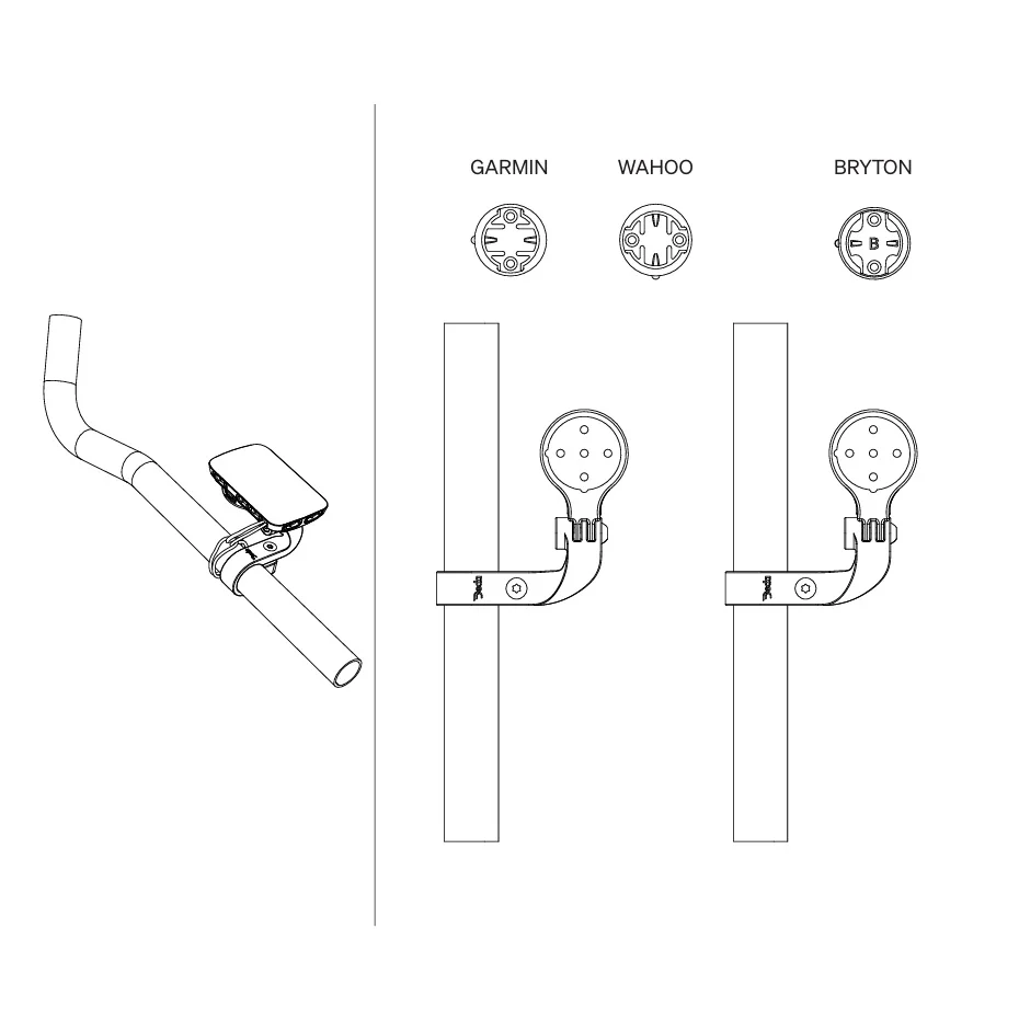 Support de GPS DEDA PARAMOUNT pour Extension 24mm – Image 3