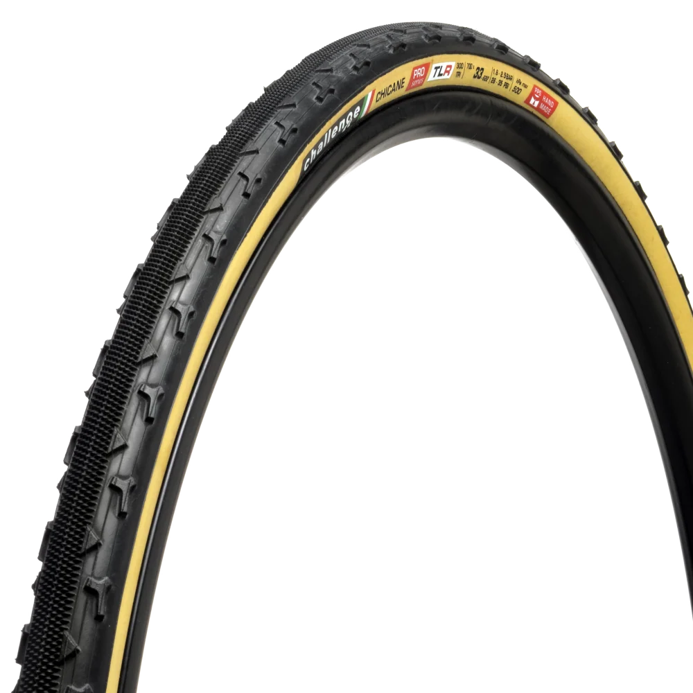 Pneu CHALLENGE OPEN CHICANE 700x33c Tubeless Ready Beige Pneu CHALLENGE OPEN CHICANE 700x33c Tubeless Ready Beige