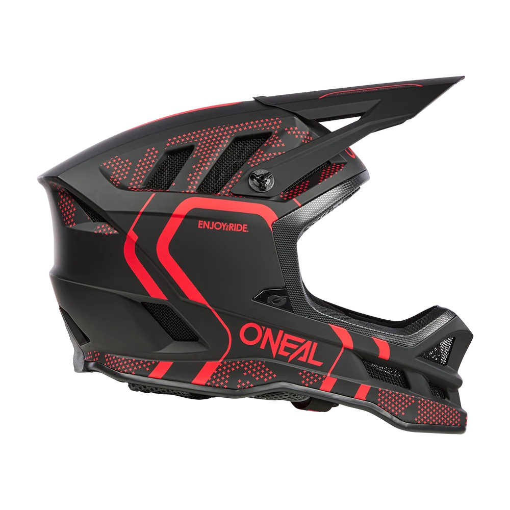 Casque VTT O'NEAL BLADE POLYACRYLITE STRIKE Noir/Rouge – Image 3