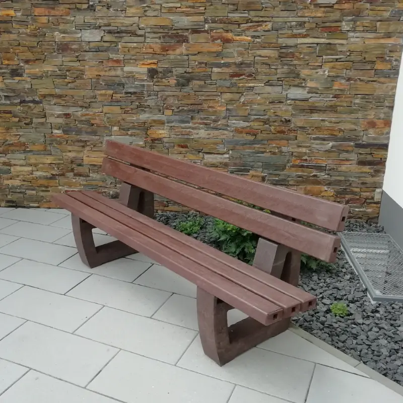 Banc en plastique recyclé Sutton – Image 3
