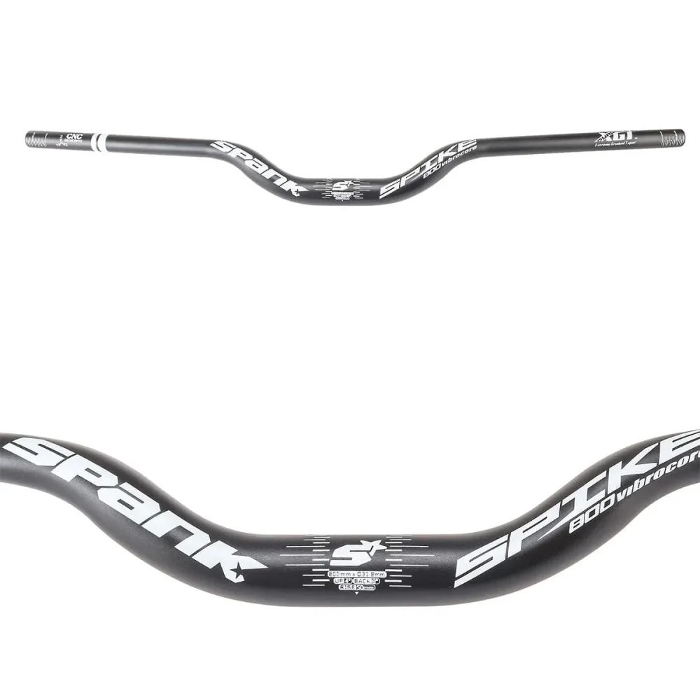 Cintre SPANK SPIKE 800 VIBROCORE Rise 50mm 800mm Noir – Image 2