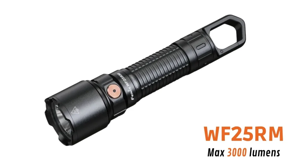 Fenix WF25RM - Lampe de poche rechargeable polyvalente - 3000 lumens