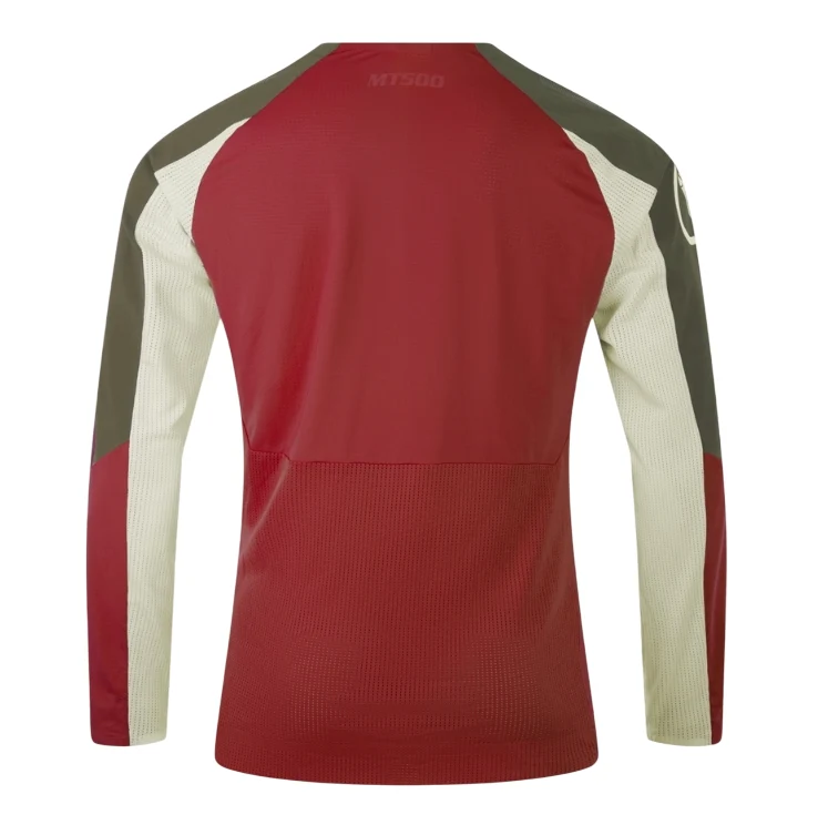 Maillot ENDURA MT500 BURNER LITE Manches Longues Rouge – Image 2