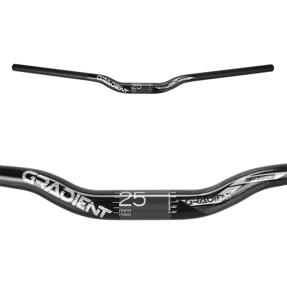 Cintre FSA GRADIENT Aluminium Rise 25mm 31.8/800mm Noir