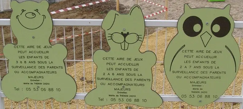 Panneau informations aire de jeux hibou – Image 2