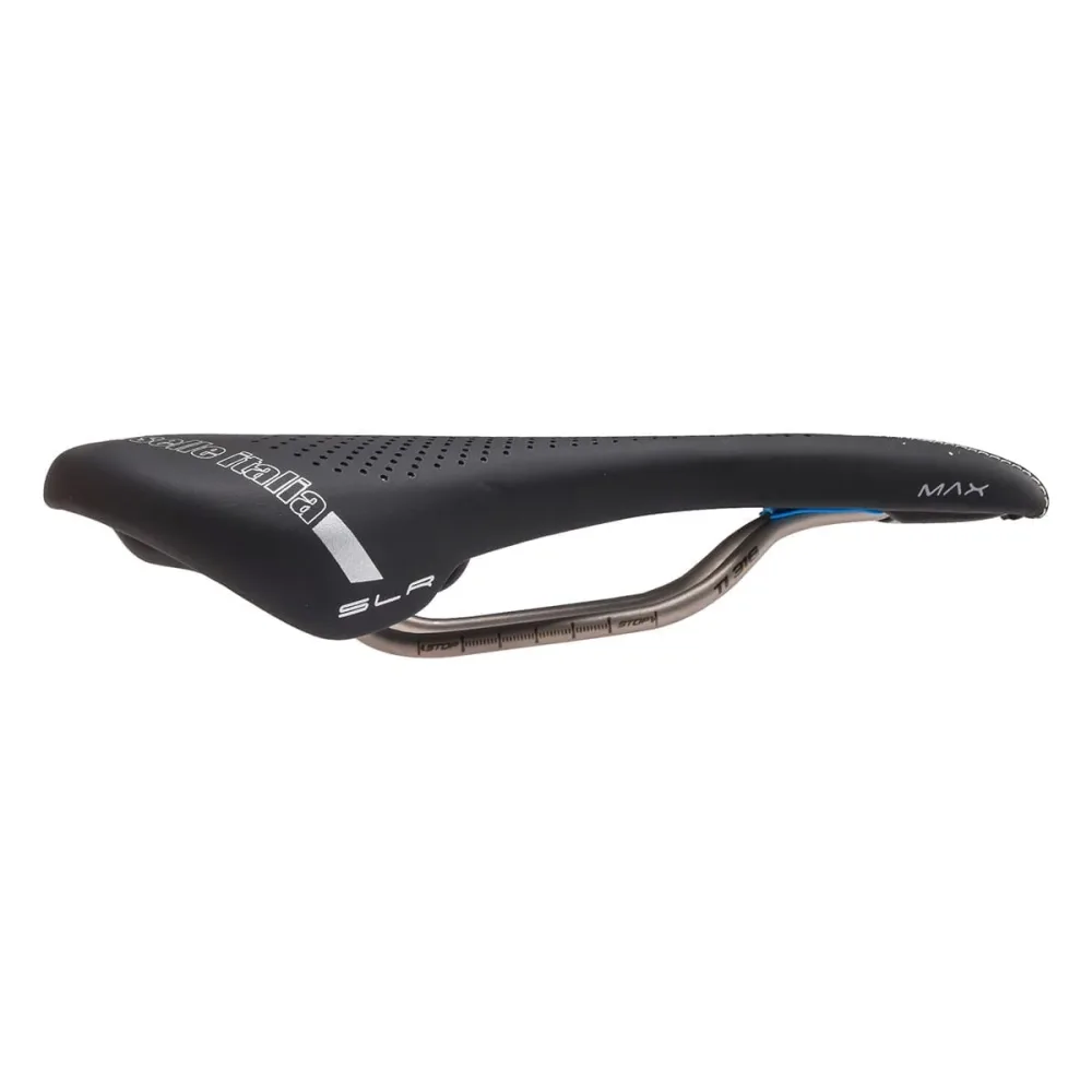 Selle SELLE ITALIA MAX SLR GEL SUPERFLOW L Rails TI316 Noir – Image 2