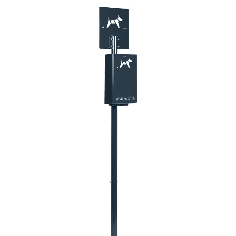 Borne de propreté hygiène canine Hygeca sur poteau (sacs format rouleaux) – Image 2