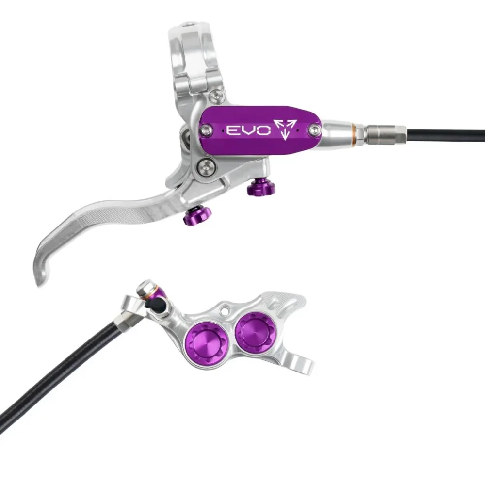 Frein Arrière HOPE TECH 4 EVO TR4 Argent/Violet Frein Arrière HOPE TECH 4 EVO TR4 Argent/Violet