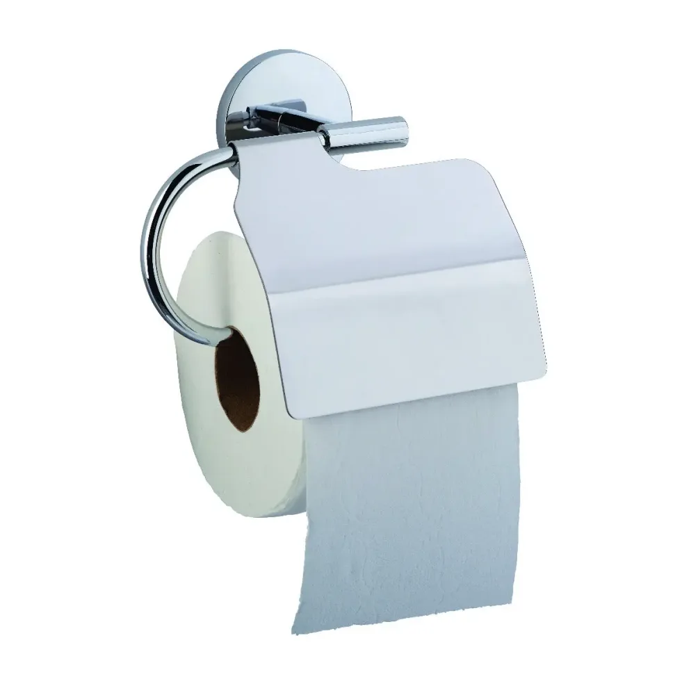 Porte-rouleau papier hygiénique chromé Sanea