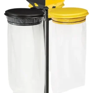Kit sur socle support sac 3x110L avec couvercle Collecmur avec couvercle Kit sur socle support sac 3x110L avec couvercle Collecmur avec couvercle