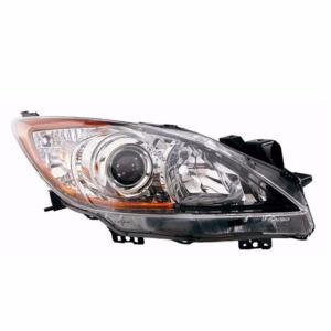 Phare optique hb3+h11 droit avec corps noir pour MAZDA 3 de 2009 à 2013, Neuf
