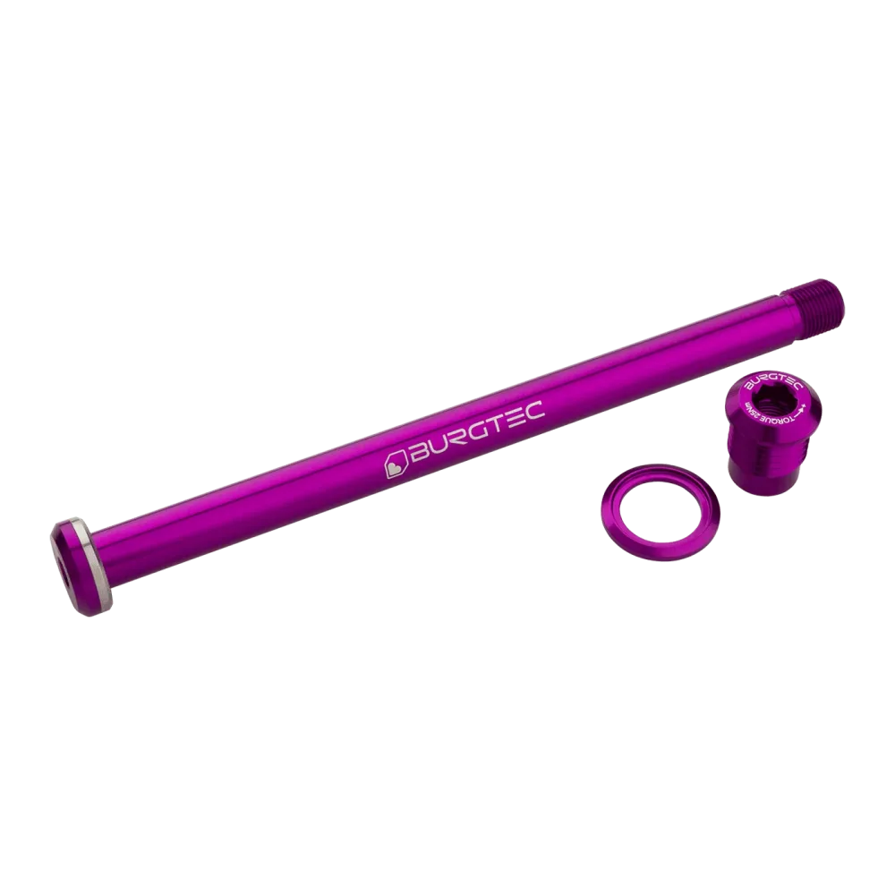 Axe de Roue Arrière BURGTEC 174mm pour Cadre Yeti Violet