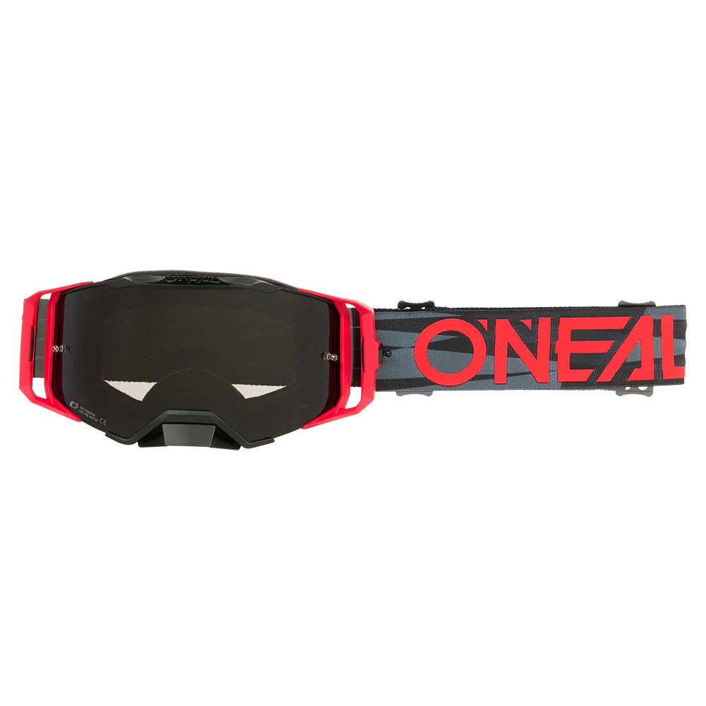 Masque O'NEAL B-33 ICTUS Noir/Rouge Écran Gris