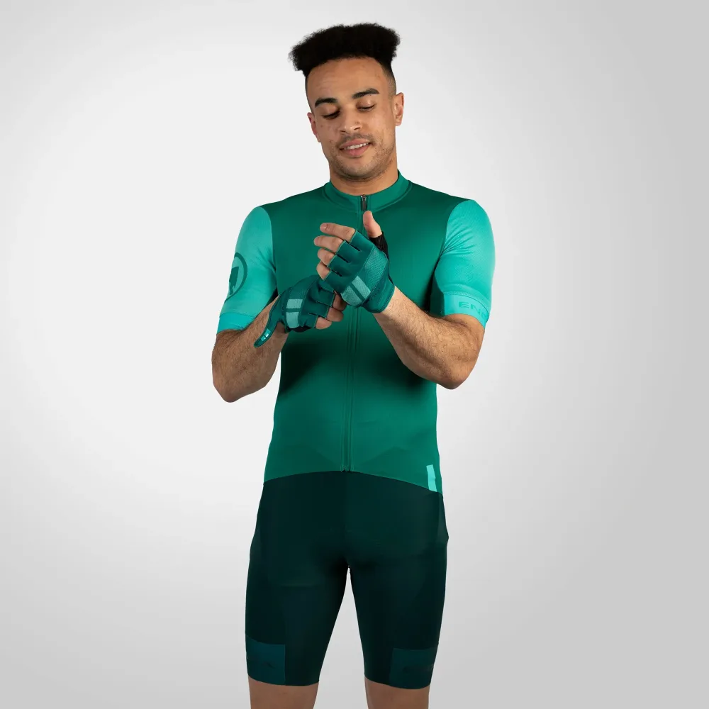 Maillot ENDURA FS260 Manches Courtes Vert/Turquoise – Image 3