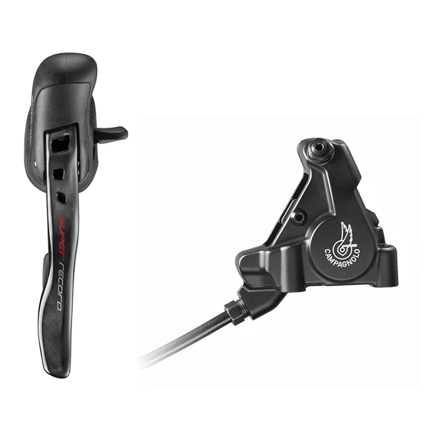 Levier Droit et Étrier Arrière 140mm CAMPAGNOLO SUPER RECORD Flat Mount Sans Disque Levier Droit et Étrier Arrière 140mm CAMPAGNOLO SUPER RECORD Flat Mount Sans Disque