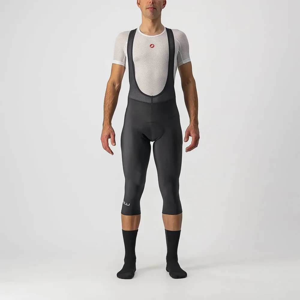 Cuissard 3/4 à Bretelles CASTELLI ENTRATA THERMAL Noir Cuissard 3/4 à Bretelles CASTELLI ENTRATA THERMAL Noir
