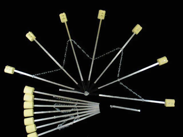 Paire d’éventails de feu 7 branches PassePasse modèle XL