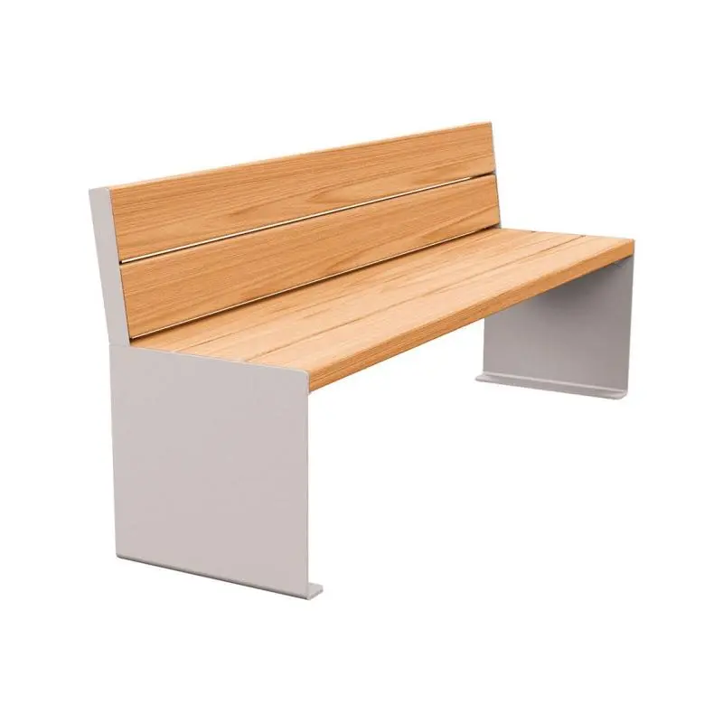 Banc bois et acier KUB – Image 3