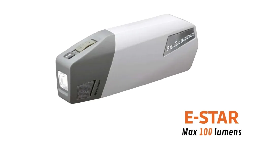 Fenix ESTAR - Lampe à main auto-alimentée d'urgence - 100 lumens