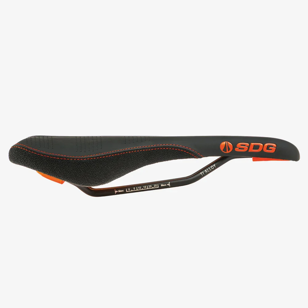 Selle SDG RADAR MTN Rails Titane-Alu Noir/Orange – Image 3
