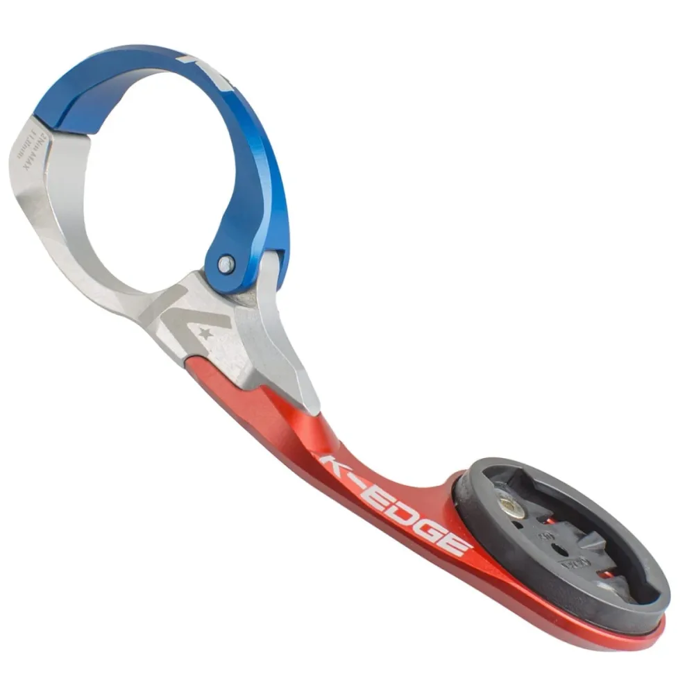 Support de Cintre K-EDGE RACE pour GPS GARMIN EDGE Bleu/Rouge/Gris – Image 3