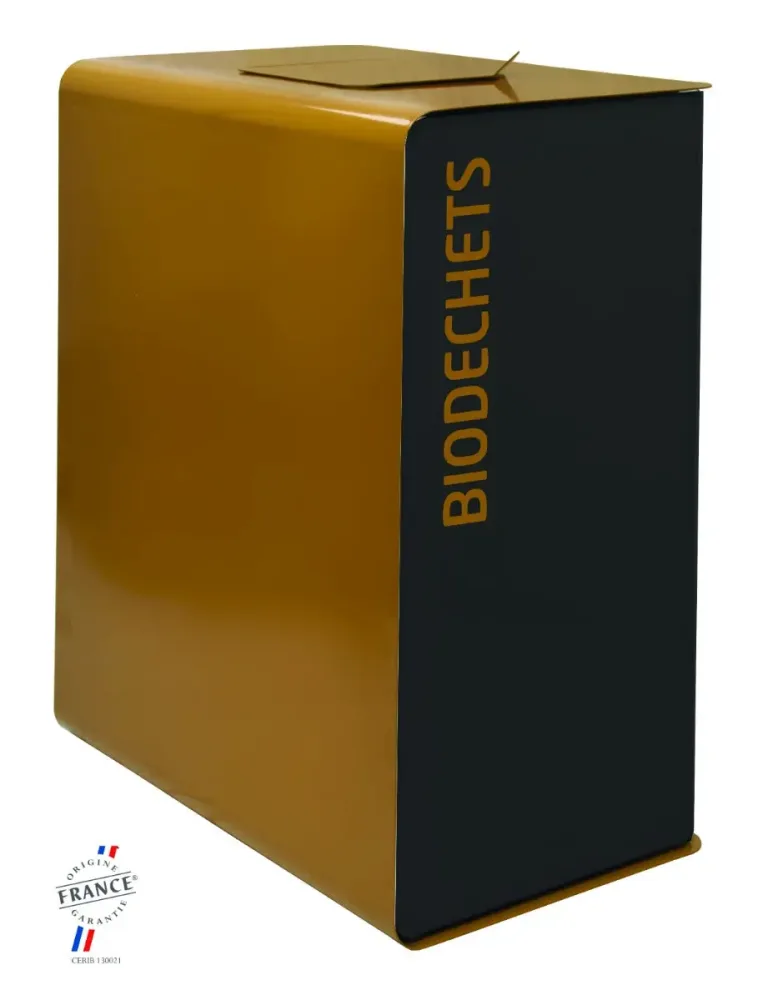 Corbeille pour tri sélectif Biodéchets 2x20L Cubatri – Image 2