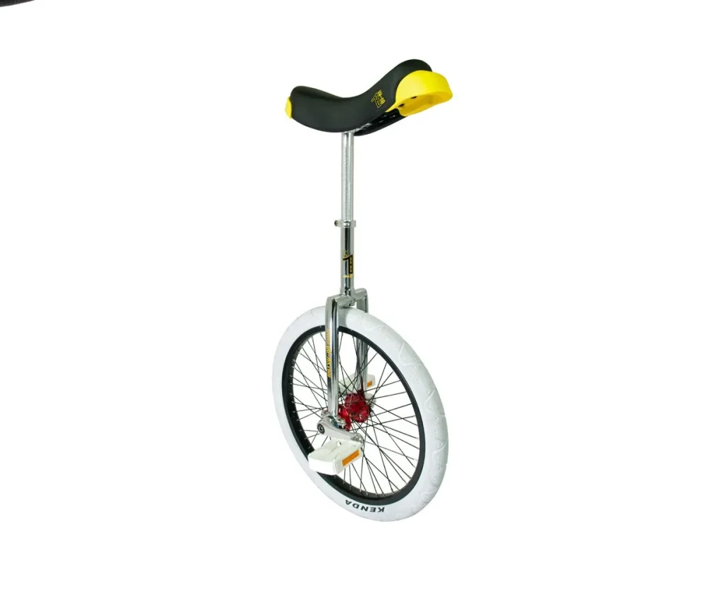 Monocycle Profi Chrome 20 pouces 50cm pneu blanc (1201) – Image 2