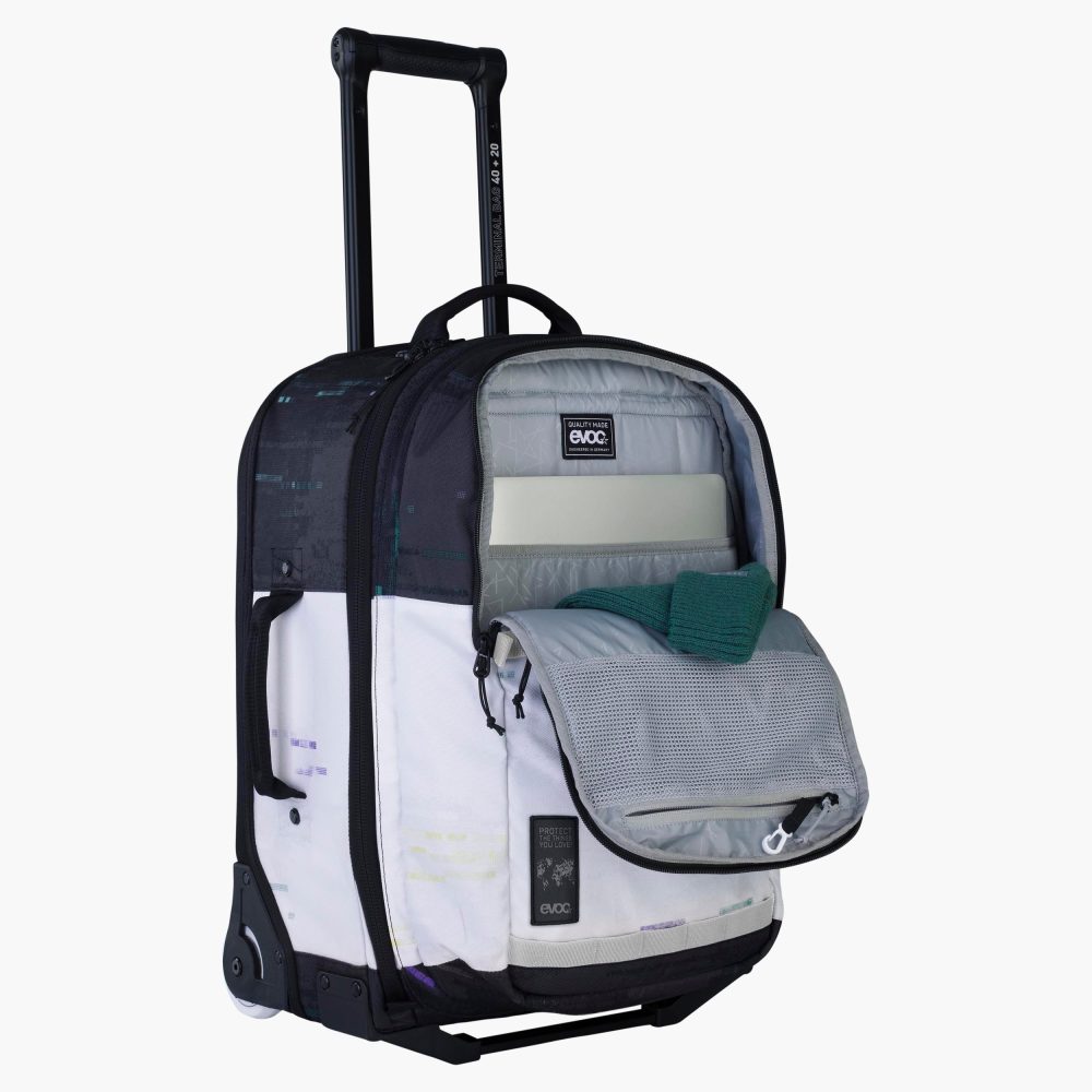 Valise EVOC TROLLEY 40 L +20 L Noir/Blanc – Image 3