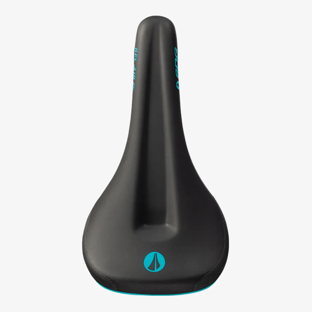Selle SDG BEL-AIR V3 MAX Rails Lux-Alloy Noir/Turquoise – Image 2