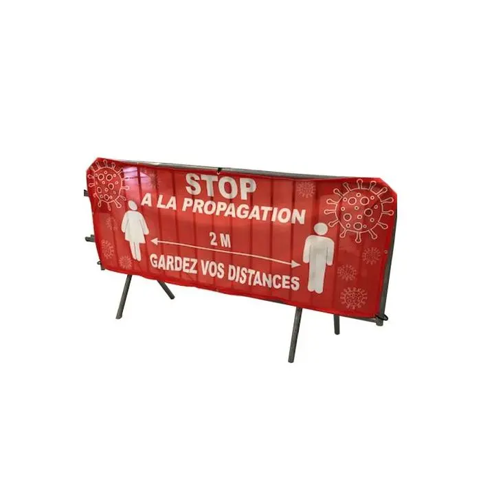 banderole message de sécurité – cache barrière de police banderole message de sécurité – cache barrière de police
