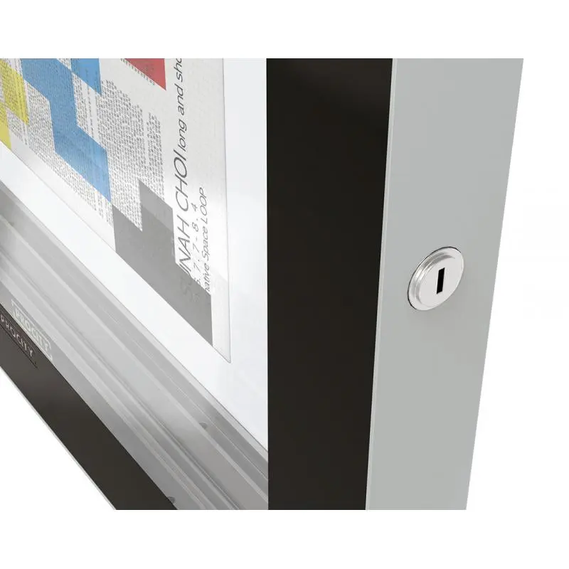 Vitrine d'affichage Edge sur poteaux – Image 3