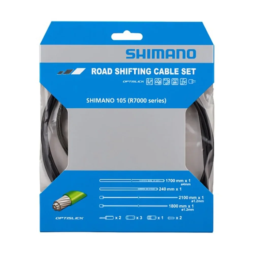 Kit de Câbles et Gaines de Dérailleur SHIMANO OT-SP41 R7000 Optislick Noir