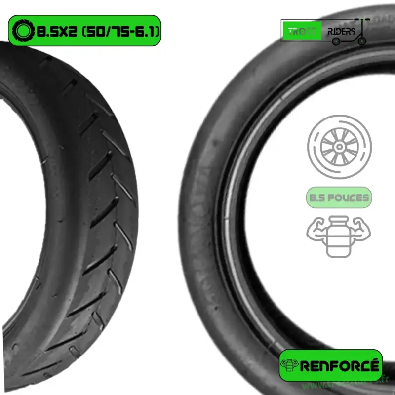 Pneu Renforcé 8.5x2 pour Trottinette Électrique Xiaomi M365 – Image 3