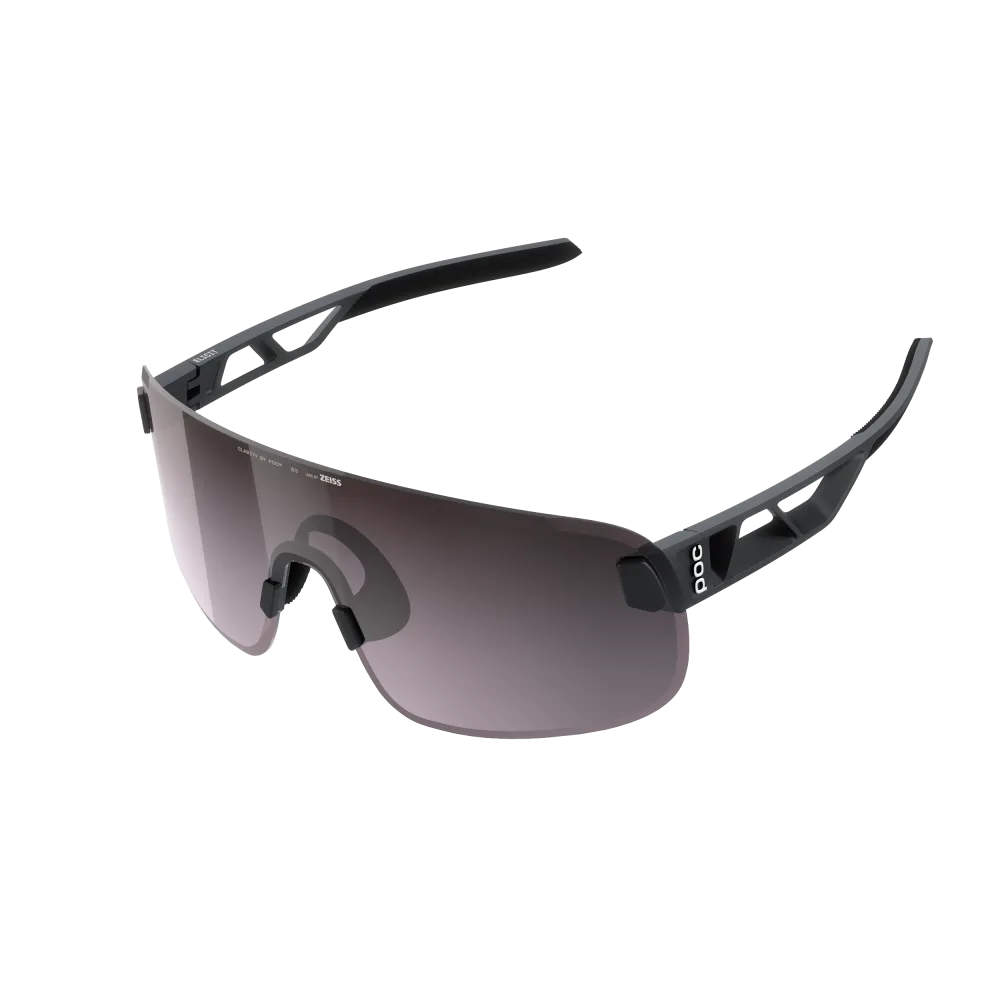 Lunettes POC ELICIT + Noir Verre Clarity Road Sunny Silver