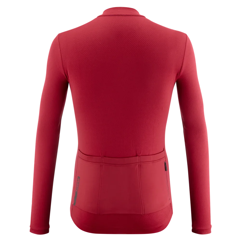 Maillot MAVIC AKSIUM THERMO Manches Longues Bordeaux – Image 2