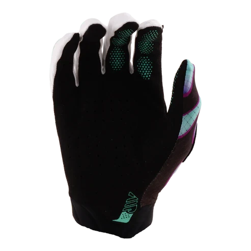 Gants TROY LEE DESIGNS AIR OVERSPRAY Noir/Real Teal – Image 2
