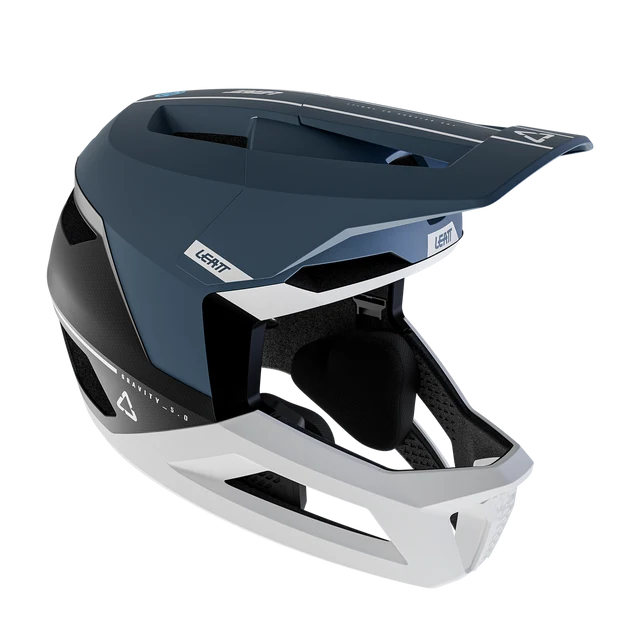 Casque VTT LEATT MTB GRAVITY 5.0 Bleu/Blanc – Image 2