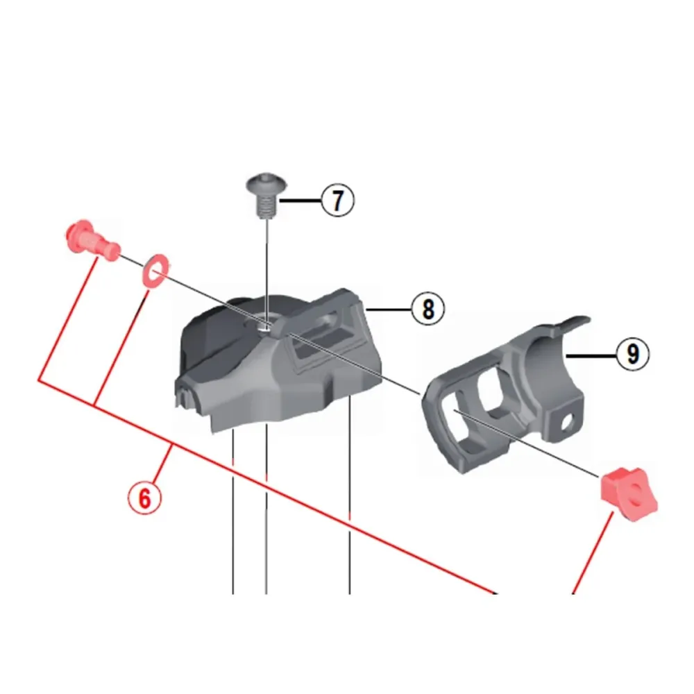 Boulon de Fixation I-Spec pour Commande de Vitesse SHIMANO M9000-I/M8000-I